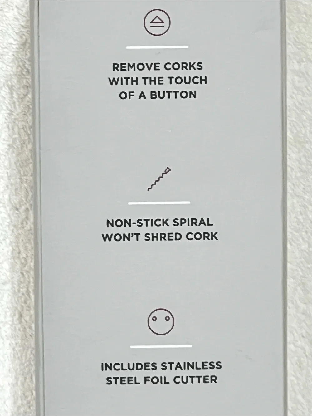 Rabbit Stainless Steel Electric Corkscrew with Foil Cutter New In Box (NIB)
